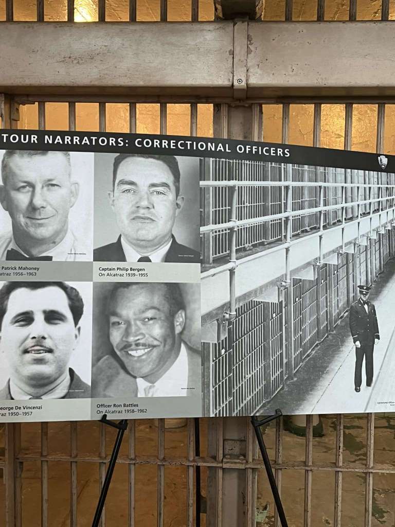 Picture of the narrators in the audio tour of the Al-Catraz.