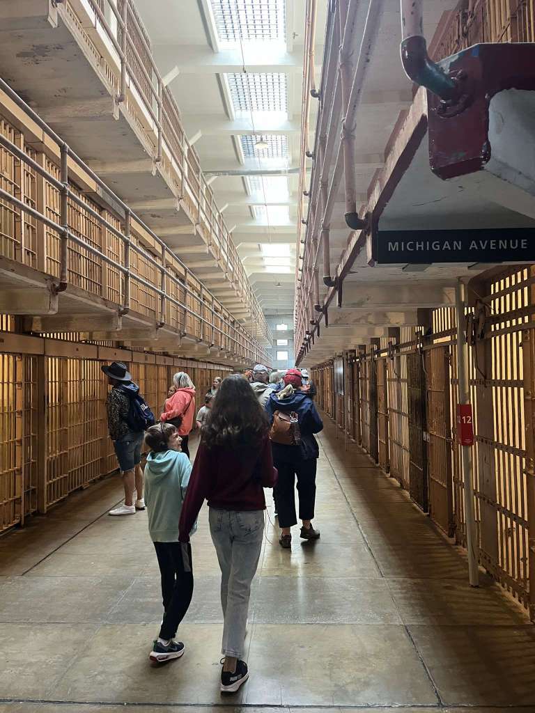 A view of the rows of cells inside the Al-Catraz.